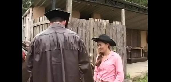  Village idiot tells passing by cowboy about one-way love to charming girl Carol Fonseca